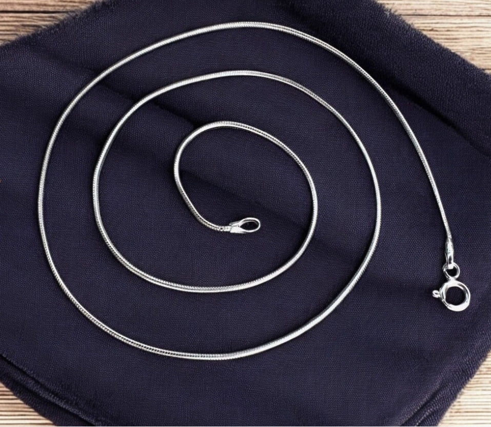 Daily Wear Sterling Silver snake style Neck Chain