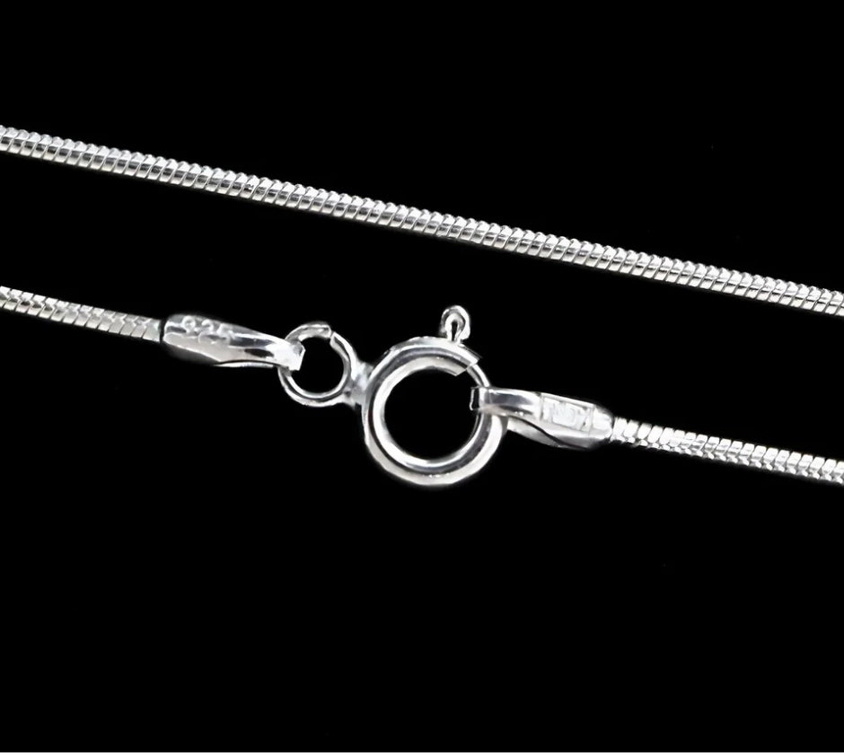 Daily Wear Sterling Silver snake style Neck Chain
