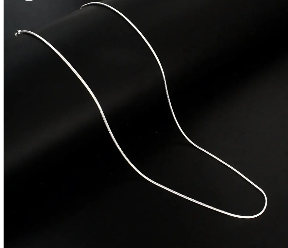 Daily Wear Sterling Silver snake style Neck Chain