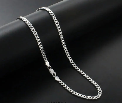 Real Solid Sterling Silver Link Design Chain