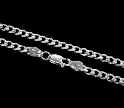 Real Solid Sterling Silver Link Design Chain
